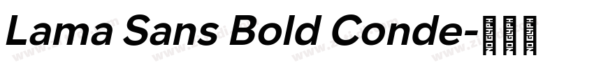 Lama Sans Bold Conde字体转换